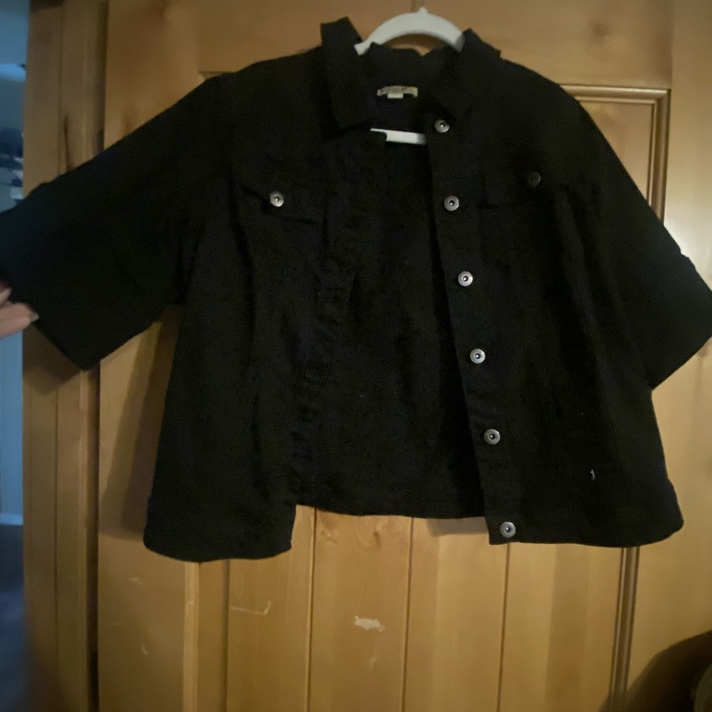 black denim jacket large